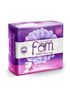 Fam Fam Pads 30 Pads Large Size Without Wings 