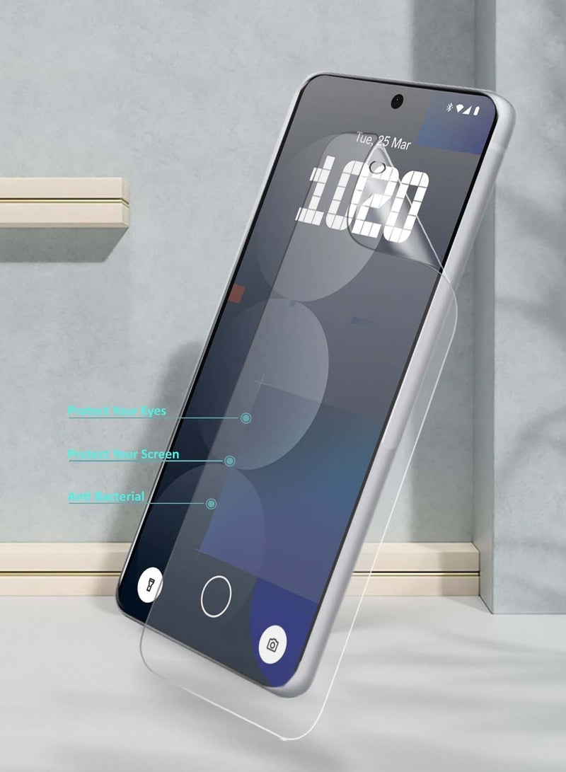 دبليو تيك Nothing Phone (3a) 5G / 3a Pro 2025 واقي شاشة رقيق ومرن بفيلم هيدروجيل ممتاز (MSHFMN) - شفاف - Image 2