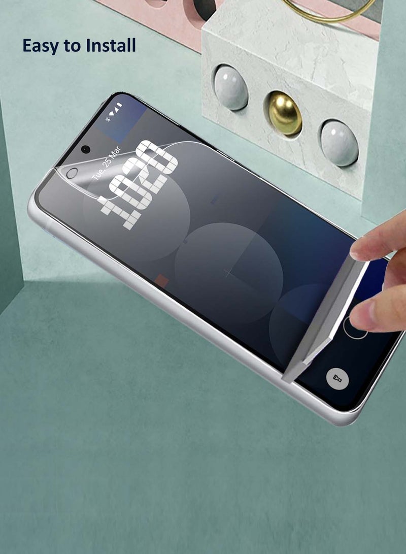 دبليو تيك Nothing Phone (3a) 5G / 3a Pro 2025 واقي شاشة رقيق ومرن بفيلم هيدروجيل ممتاز (MSHFMN) - شفاف - Image 3