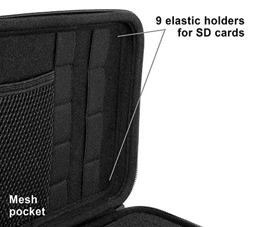 WGear Professional Portable Recorder Case with DIY foam inlay for ZOOM H1, H2N, H5, H4N, H6, F8, Q8 Handy Music Recorders, Charger, Mic Tripod Adapter and Accessories (Polyester Black) - Image 4