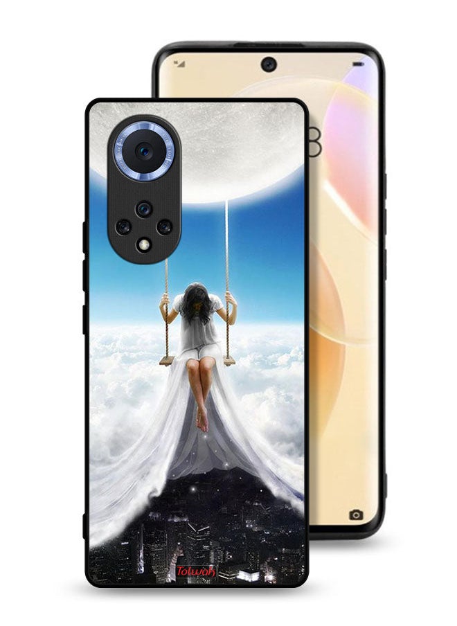 Tolwak Huawei nova 9 Protective Case Cover Moon Clouds Town Art  - Image 1