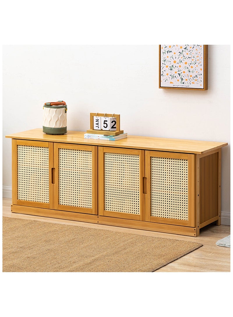 HXDream Shoe Cabinet,Shoe Storage Rack,Shoe cabinet with 4 doors,Suitable for doorways, corridors, living rooms, cloakrooms - Image 1