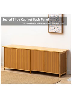 HXDream Shoe Cabinet,Shoe Storage Rack,Shoe cabinet with 4 doors,Suitable for doorways, corridors, living rooms, cloakrooms  - Image 4