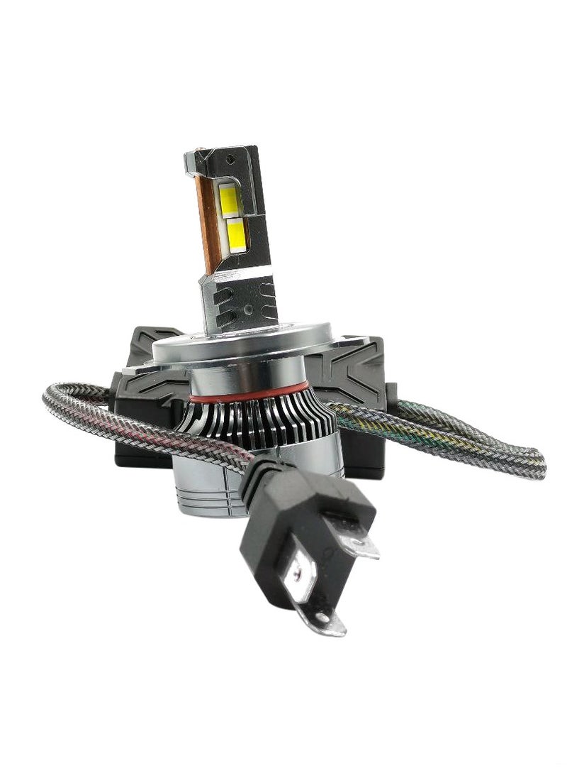 100Miles Car LED Head Light H4 75W 12000LM 6500K Car LED Headlight With Cooling Fan System - 100 Miles  - Image 5