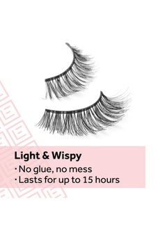EYLURE Eylure Press On Pre-Glued False Eyelashes, Wispy Light Texture Lash, No.117, 1 Pair  - Image 4