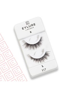EYLURE Eylure Press On Pre-Glued False Eyelashes, Wispy Light Texture Lash, No.117, 1 Pair  - Image 2