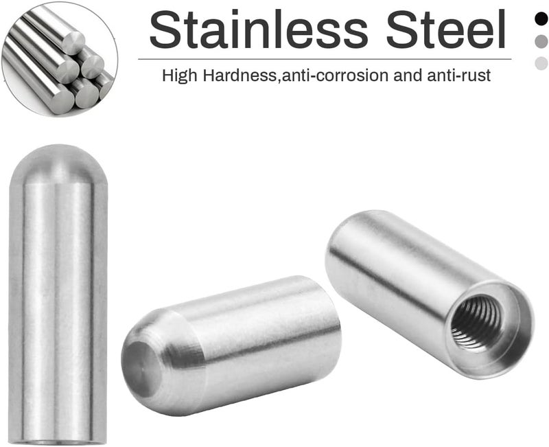 Bentolin Stainless Steel Door Hinge Pin Guides for Jeep Wrangler (1997-2021) - 8 Pcs - Image 2