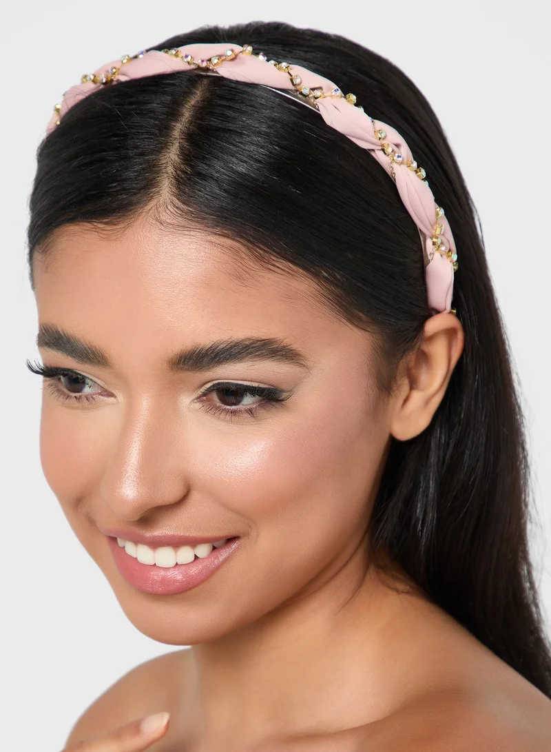 Ella Limited Edition Diamante Twisted Headband