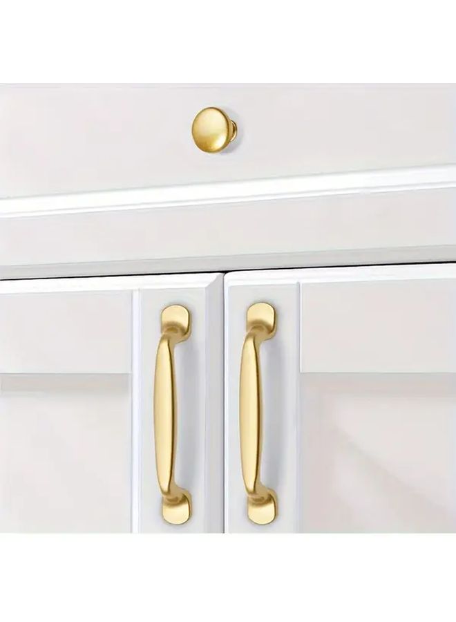 10Pcs Sand Golden Cabinet Handles Hole Spacing 96MM For Doors Wardrobes - Image 1