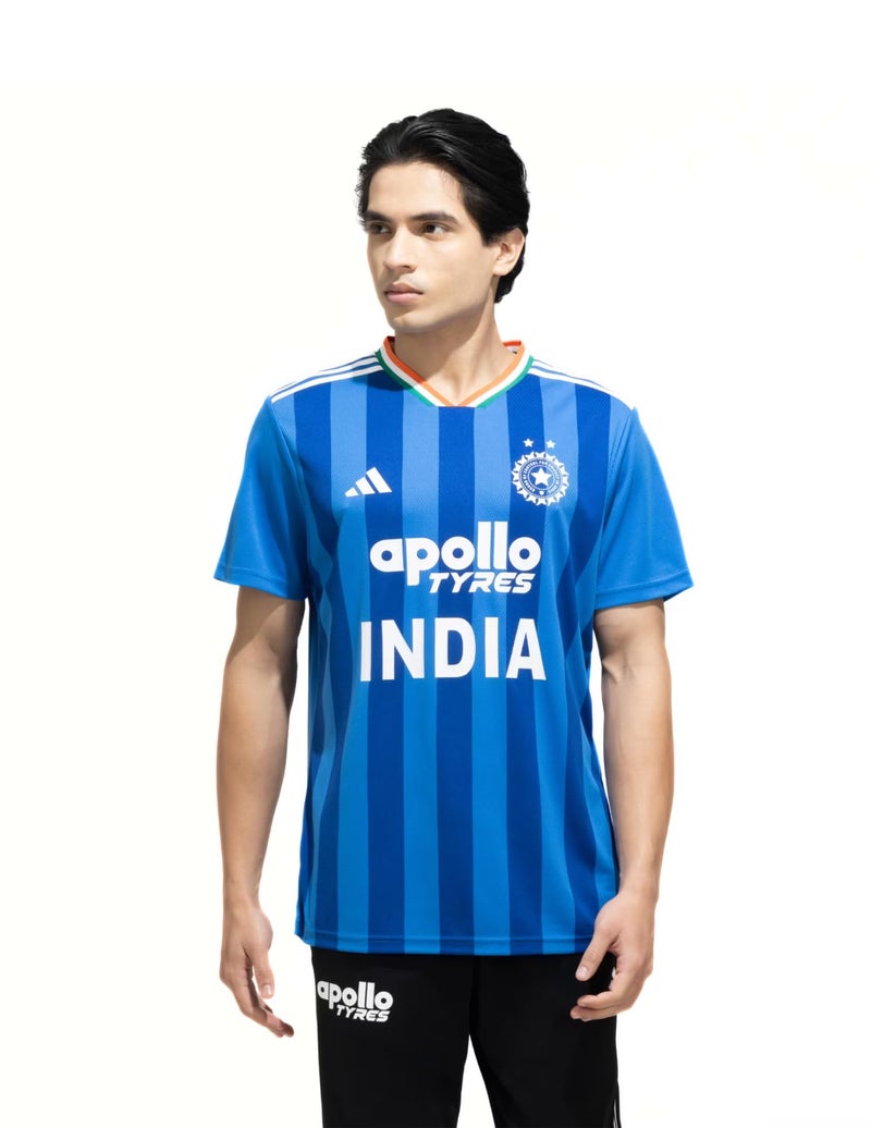 adidas Men India T20 International Cricket Fan Jersey - Image 2
