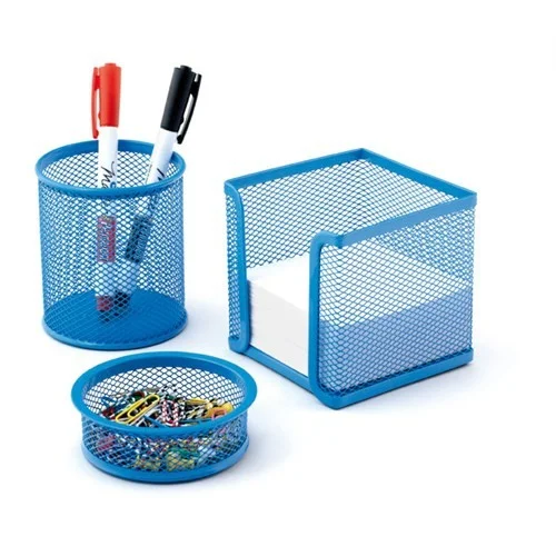 Elif Çamaşır Blue Desk Organizer Mesh Set