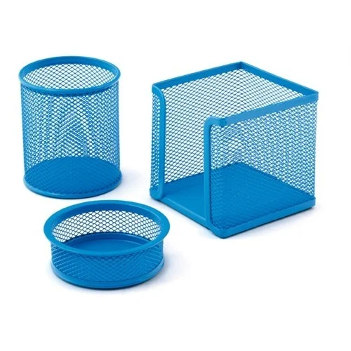 Elif Çamaşır Blue Desk Organizer Mesh Set
