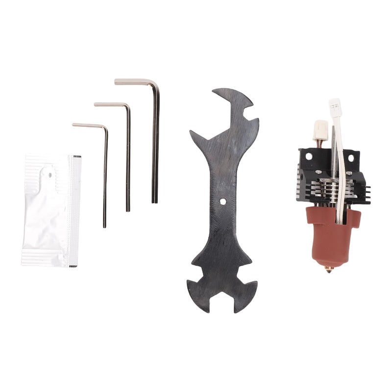 Walfront 3D Printer Ceramic Heating Block Hotend Kit Quick Swap Nozzle Metal Integrated Extruder Hotend For K1 K1C K1 Max Grey - Image 2