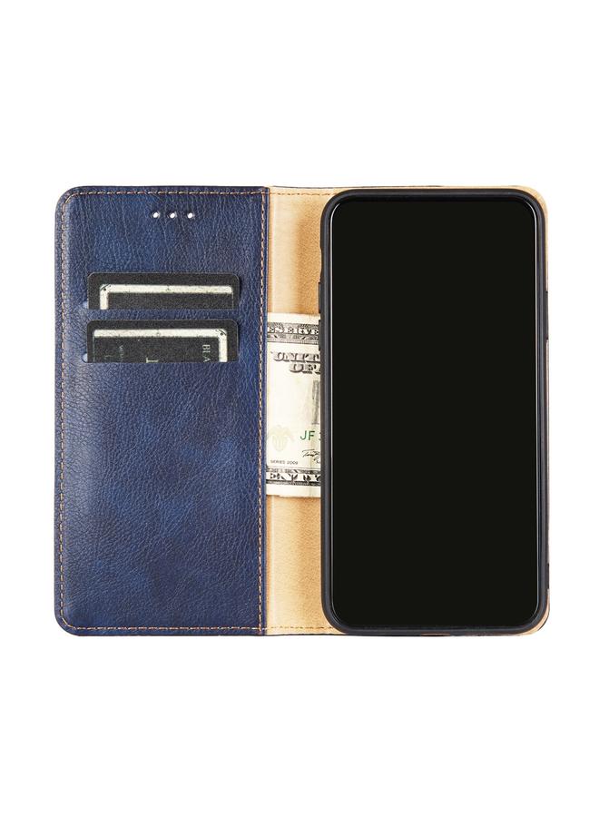 S-TOP Case For iPhone 13 Pro Max PU + TPU Gloss Oil Solid Color Magnetic Horizontal Flip Leather Case with Holder & Card Slot & Wallet - Image 5