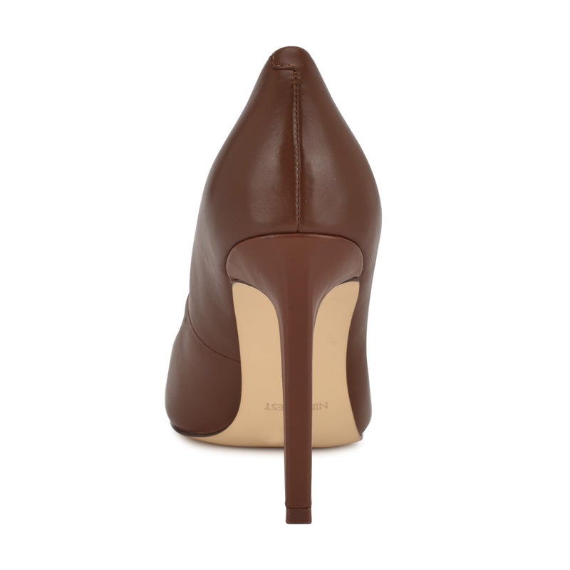Nine West Women's Tatiana Pump, Medium Brown Leather 210, 8 - Image 3