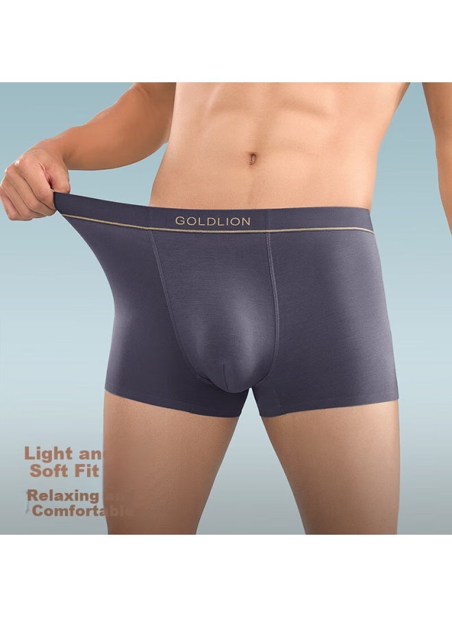 Goldlion Men's Modal Underwear 7a Antibacterial Silk-infused Ice Silk Cool Feeling Boxer Briefs Men Comfortable Breathable Underpants - Image 5
