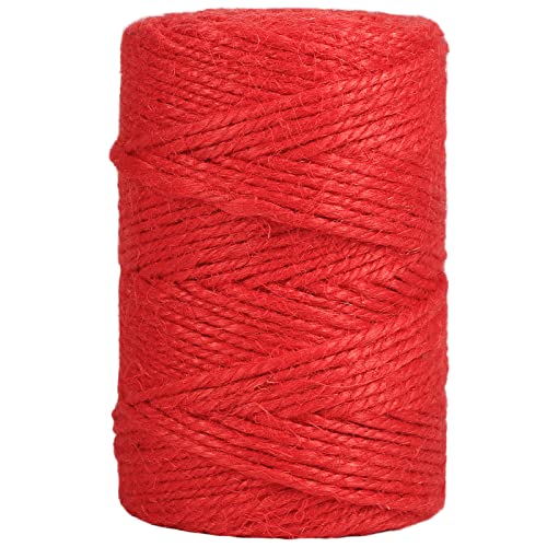 Vivifying Red Twine, 328 Feet 3mm Christmas Twine String for Gift Wrapping, Crafts, Packing and Hanging - Image 1