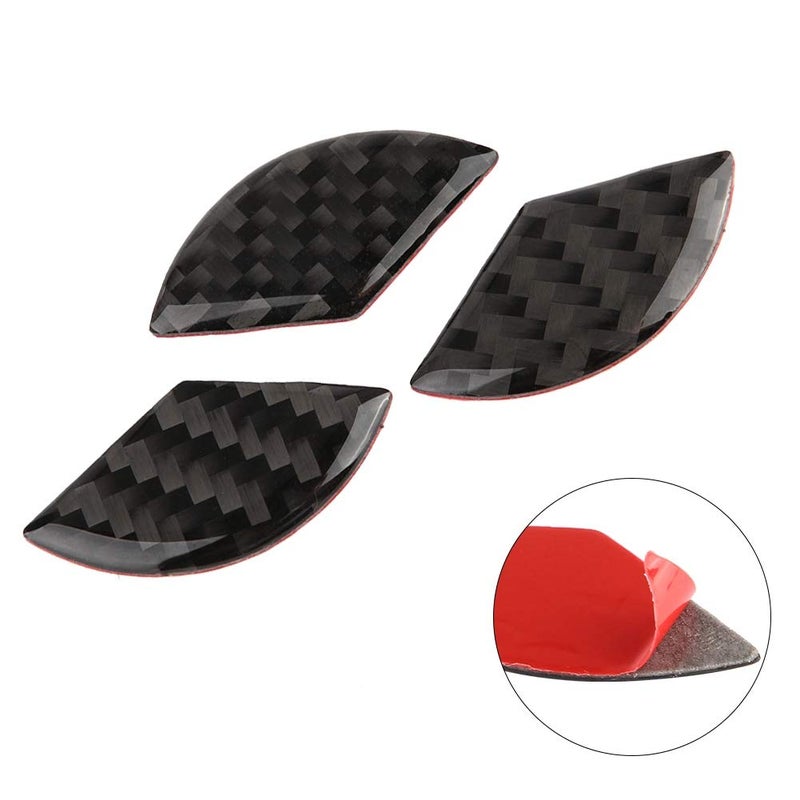 Nikou Steering Wheel Logo Compatible Carbon Fiber Logo For Benz Accessories Parts Emblem Badge Stickers Covers Interior Decorations C Class W204 2005-2012 - Image 2