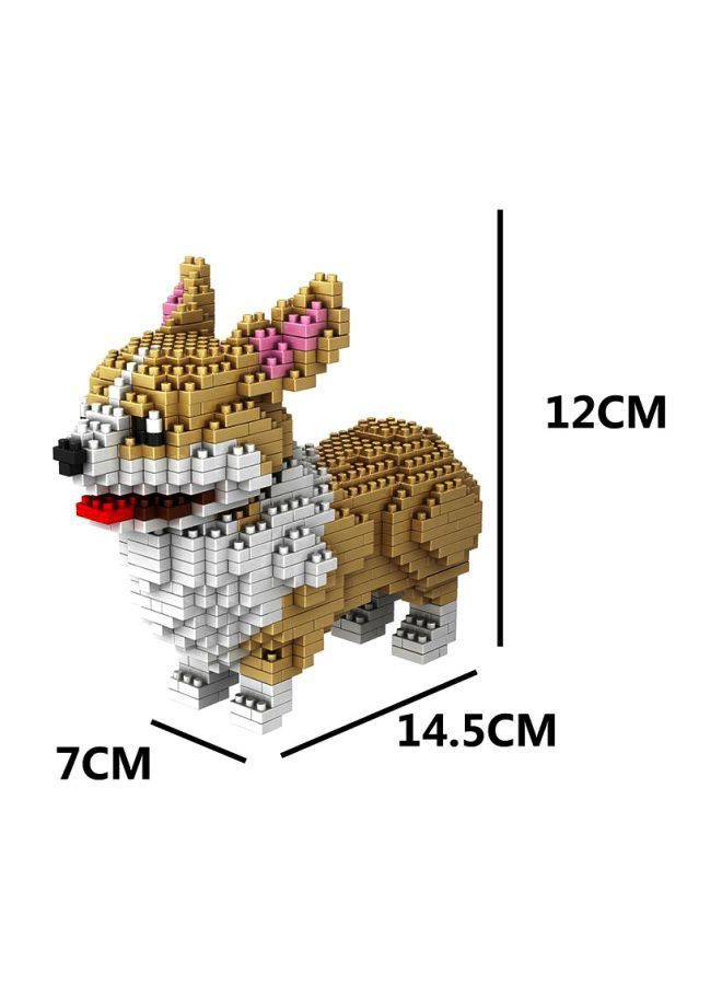 NIBEMINENT 950-Piece Corgi Dog Building Set T3705-7-L 14.5x7.5x12centimeter - Image 3