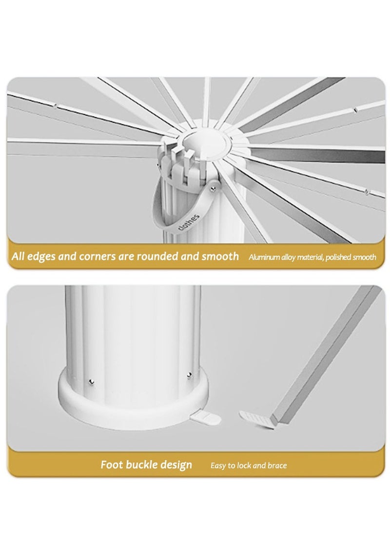 Arabest Tripod Clothes Drying Rack Folding Indoor, Portable Drying Rack Clothing and Height-Adjustable, Space Saving Laundry Drying Rack - Image 5