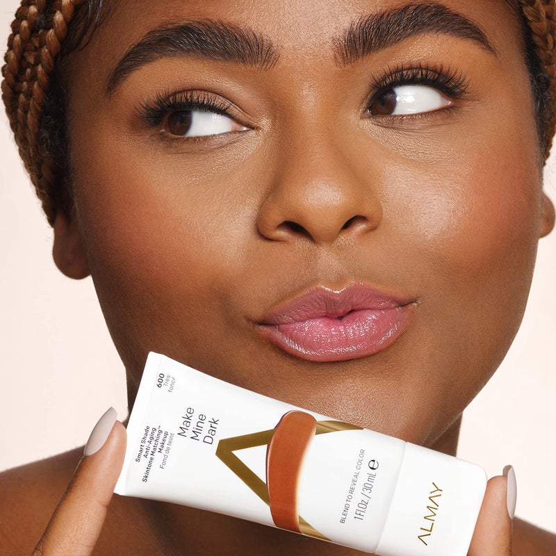 Almay Smart Shade Anti-Aging Skintone Matching Makeup, Medium Coverage Natural Finish Foundation with SPF 20, Hypoallergenic, Dermatologist Tested, 200 Light Medium Mine, 1 oz - Image 5