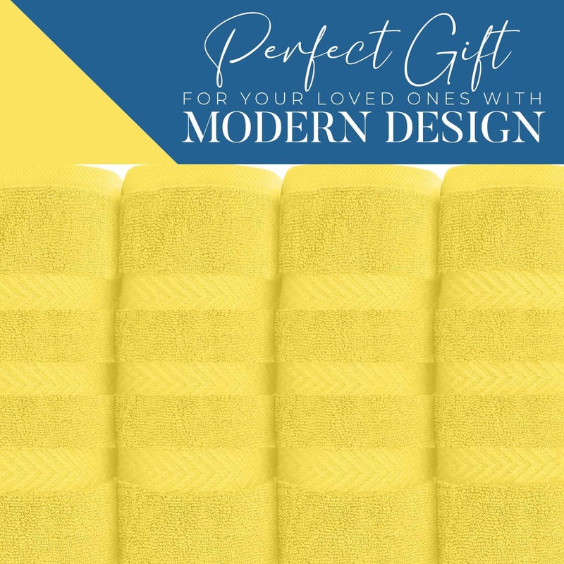 DAN RIVER 2 Pack Luxury Bath Sheets 35x70, 600 GSM, Soft & Quick Dry 100% Ring Spun Cotton Towels Ideal for Hotels, Spas, Gyms & Salons Extra Large, Yellow - Image 5