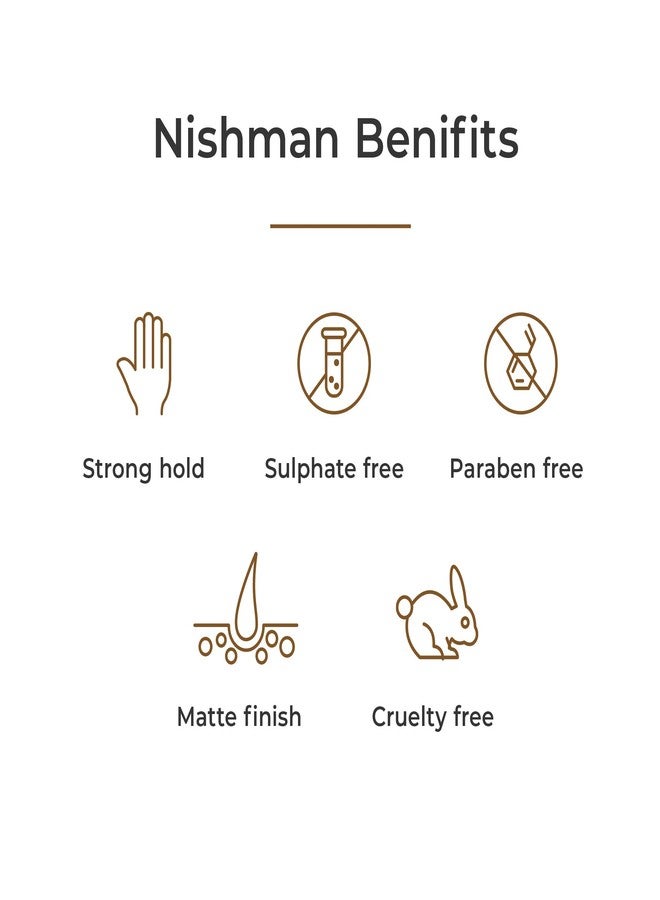 Nishman Mattifying Volume Powder Hair Wax P5+ ULTRA HOLD | Matte Finish | Vegan & Cruelty Free | Hair Voluminizing Powder Wax | Paraben & Sulphate Free 20-Gm (Pack Of 2) - Image 4