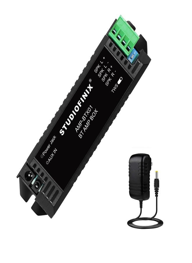 STUDIOFINIX STUODIOFINIX Mini Bluetooth Amplifier 2 Channels for Passive Speakers with TWS, AUX, Replacement Part, Suitable for Wall/Ceiling/Marine Speakers/Bookcase - Image 1
