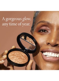 لوار جيلر نيويورك مجموعة Ready-N-Radiant (3 قطع) - Baked Bronze-N-Brighten، برايمر SuperSize Skin Perfecting Primer متوسط الحجم + Spackle، Champagne Glow + فرشاة Kabuki بزاوية قابلة للسحب  - Image 4