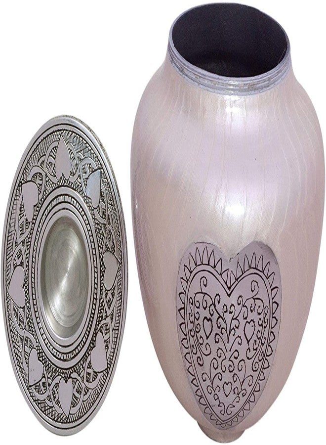 hlc Cremation Urns for Human Ashes Adult - White Candle Cremation Urn - Keepsake urn - Display at Home or for Burial, Niche or Columbarium - Medium Funeral Urn - Modern Beautiful Memorial Urn 6 x 5 - Image 5