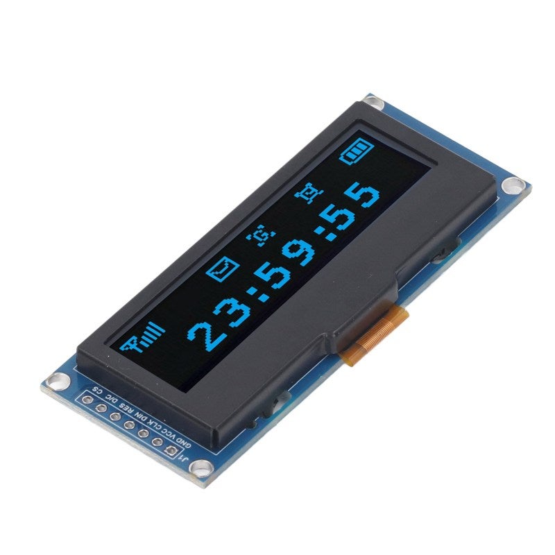 OLED Display: 2.23-Inch 128x32 3.3V Glass-Free Flexible Bright Screen - Compact Self-Illumination Low Power Display for DIY Electronic Projects Industrial Control Healthcare Smart Home - Image 2