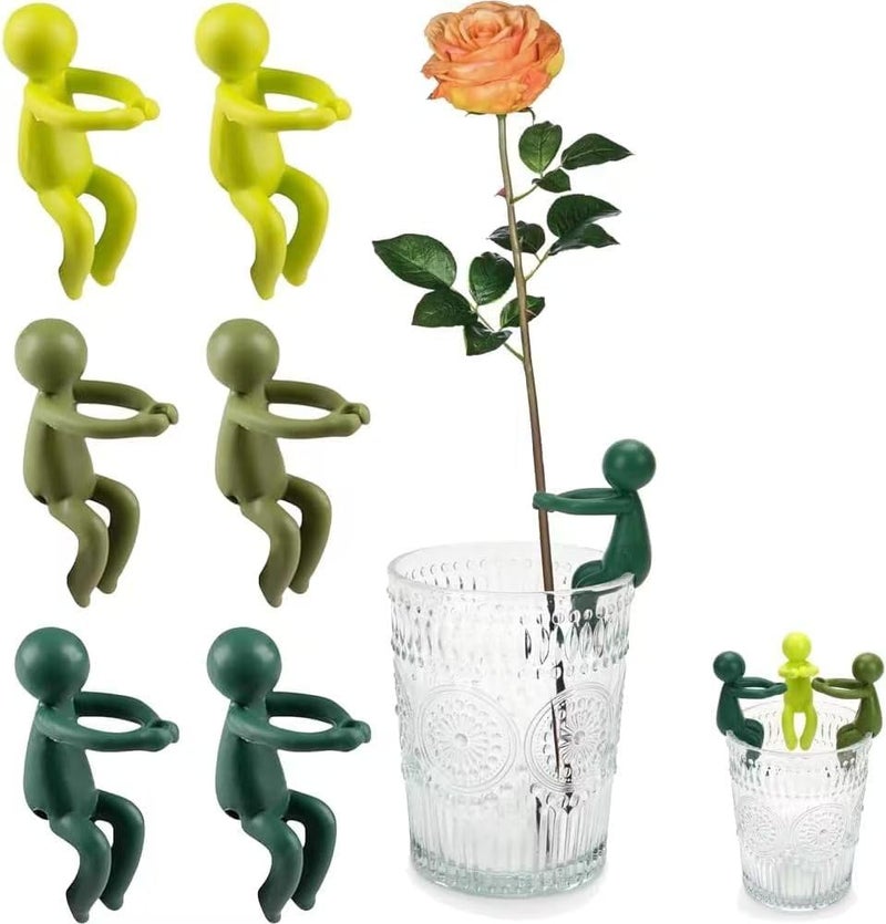 MTRoyaldia 6 PCS Plant Propagation Friends, Plant Cutting Holder Plant Support for Sprouts, Stems and Shoots, Cute Plant Propagation Buddy Plant Supporters for a Plant Propagation Station or an Indoor Garden - Image 1