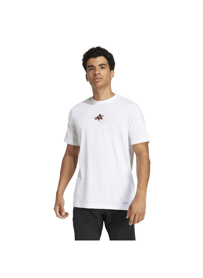 Adidas adidas tennis happy 3 balls men graphic t-shirt