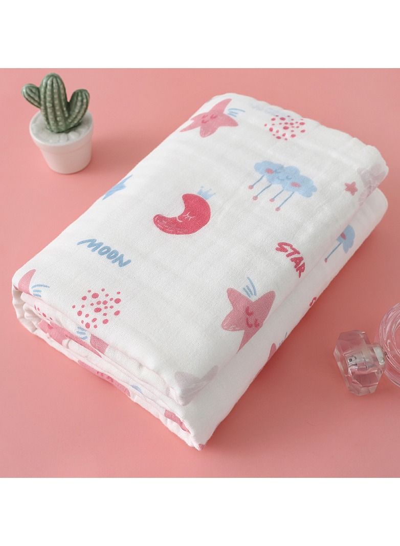 منشفة استحمام مطبوعة برسوم كرتونية من القطن الخالص