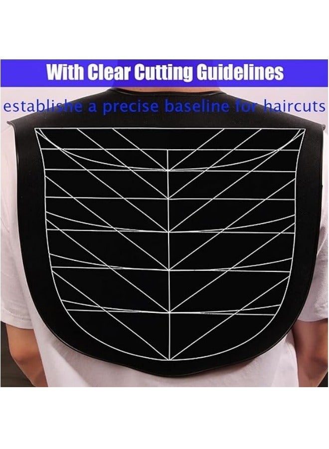 general Hair Cutting Guide Collar Silicone Waterproof Cutting Cape for Hair Stylist Hair Cutting Mat for Shoulders Hair Cut Mat with Guidelines Weighted Neck Wrap for Salon Home Large - Image 3