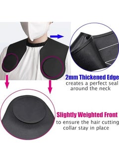 General Hair Cutting Guide Collar Silicone Waterproof Cutting Cape for Hair Stylist Hair Cutting Mat for Shoulders Hair Cut Mat with Guidelines Weighted Neck Wrap for Salon Home Large  - Image 4
