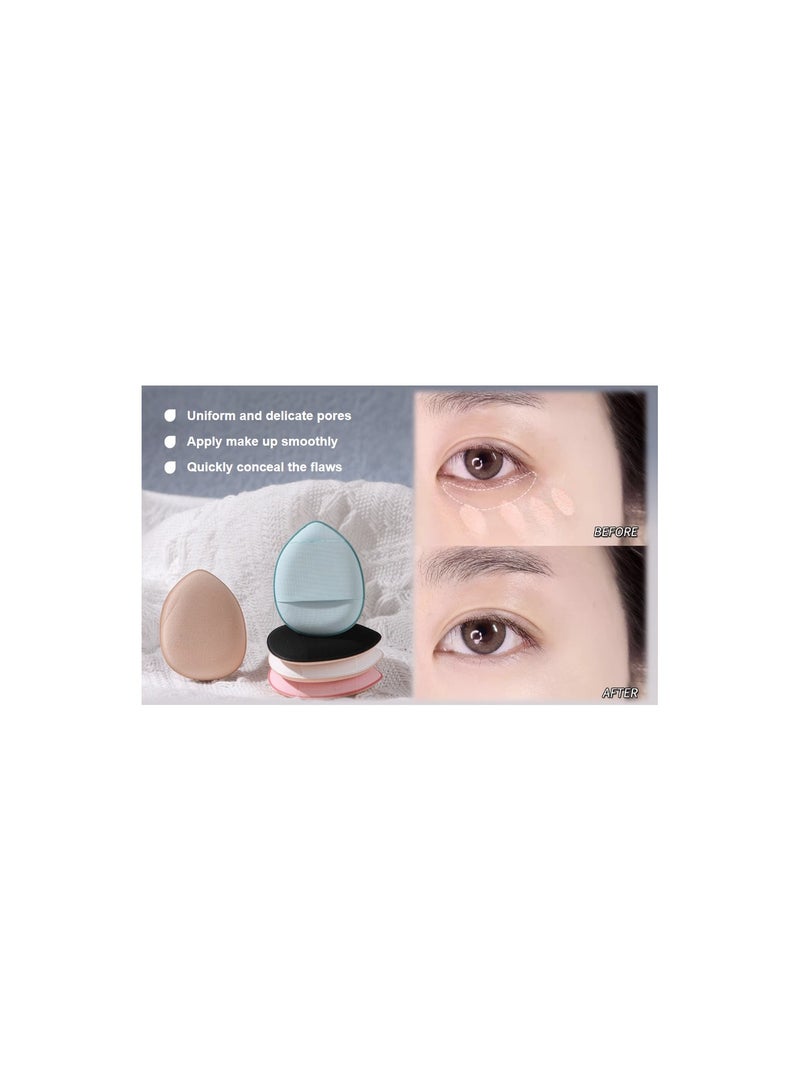 BEAUTY PLUS إسفنجة مكياج، مجموعة خلاط مكياج خالية من اللاتكس، إسفنجات مزج متعددة الألوان للأساس، البودرة والسوائل (10 قطع) - Image 5