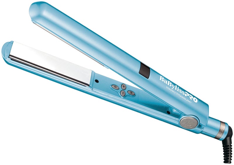 BaBylissPRO Nano Titanium Flat Iron Hair Straightener, 1" Digital Hair Straightener Iron for Professional Salon Results and All Hair Types - Image 1
