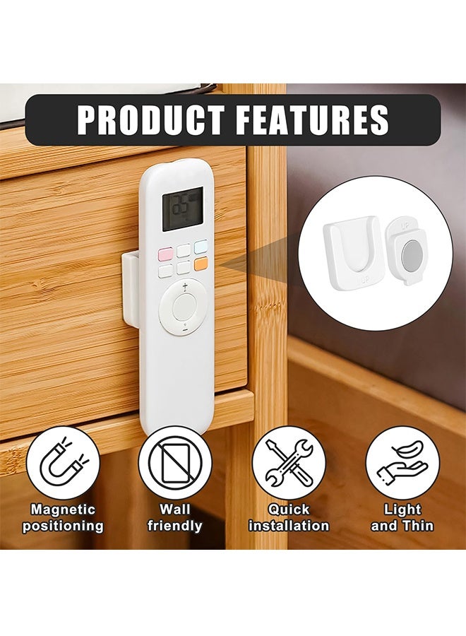 4 Sets Wall Mounted Magnetic Remote Control Holder, Self Adhesive Strong Magnet Universal Organizer for Home Office School Supply Storage - Image 4