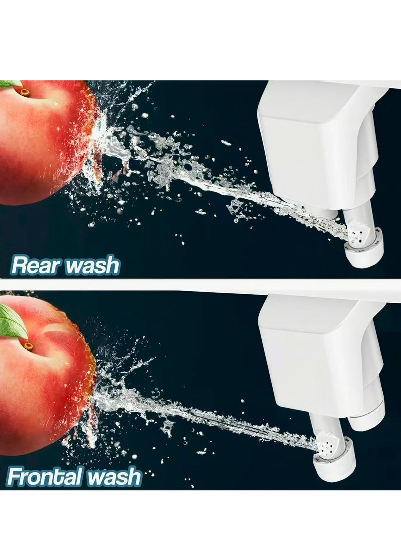 شو وو ملحق للجهاز الصحي للمرحاض - فوهتان مزدوجتان (للغسل الأمامي والغسل الخلفي)، ضغط ماء بارد قابل للتعديل، أنبوب ماء من الفولاذ المقاوم للصدأ - حل نظيف وصحي، أجهزة المطبخ والحمام، تجهيزات الحمام، أحواض الجلوس وأجزاء أحواض الجلوس - Image 3