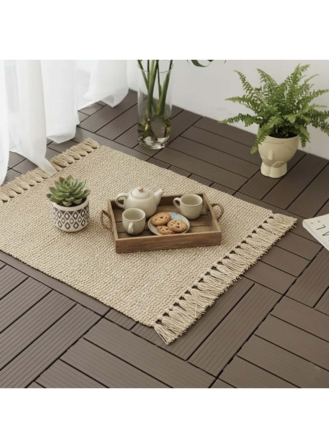 Interlocking Coffee Brown Outdoor Tiles – Durable, Slip-Resistant, and Stylish for Your Outdoor Space 10 PCS - Image 4