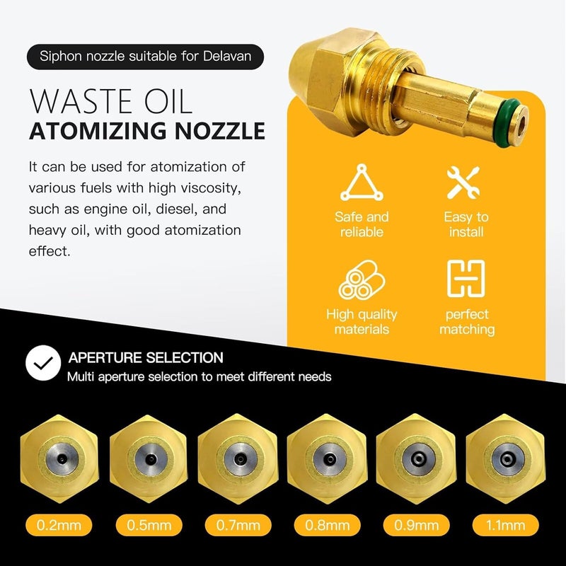 Delavan Siphon Nozzle 30609 9 0 9mm 85 GPH For Waste Oil Heater And Heavy Oil Burner - Image 5