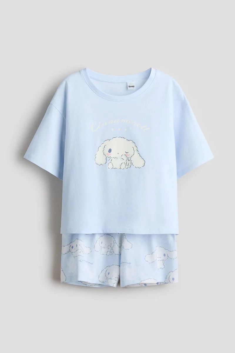 اتش اند ام بيجاما من القطن مزينة بطبعة