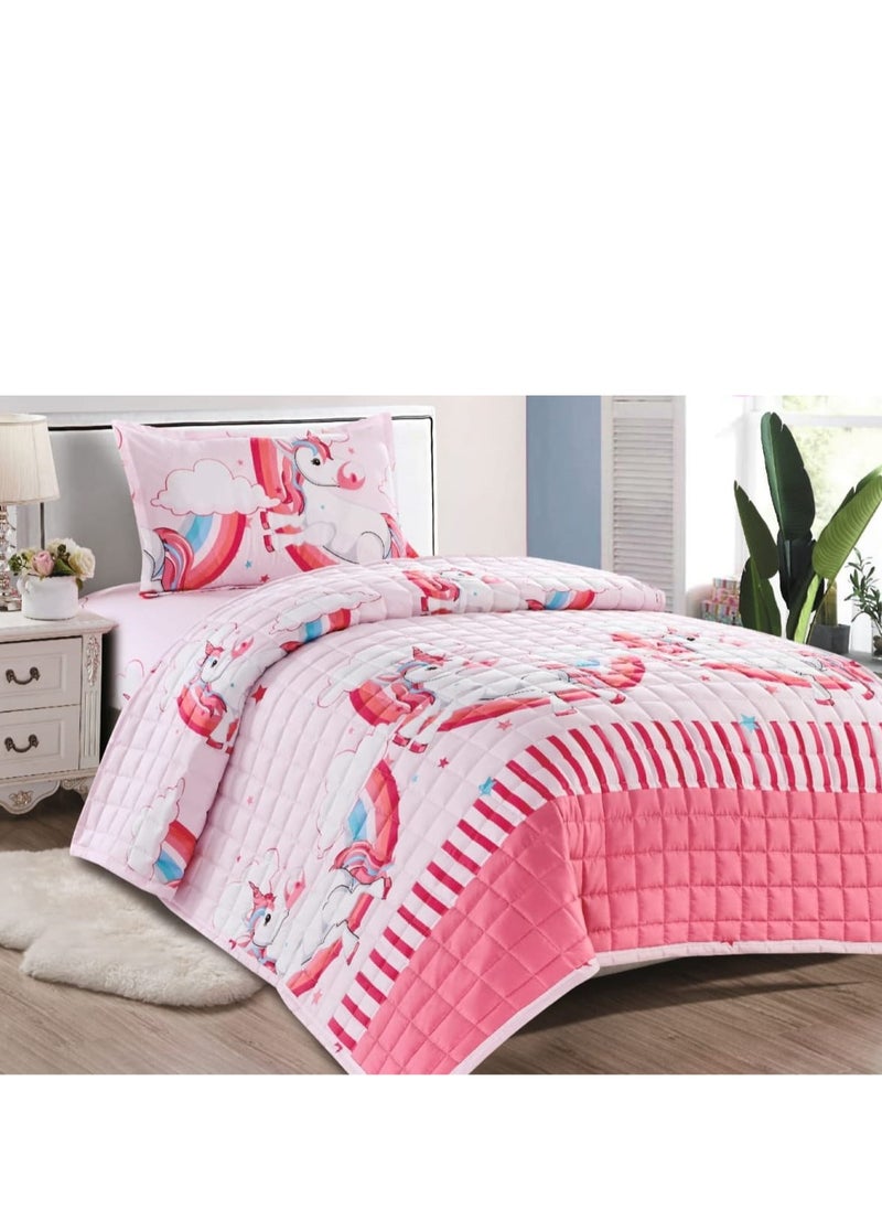 Moon - Comforter Set With Children'S Drawings, 3 Pieces, Compressed Quilt, Size 160x210 Cm - Image 1
