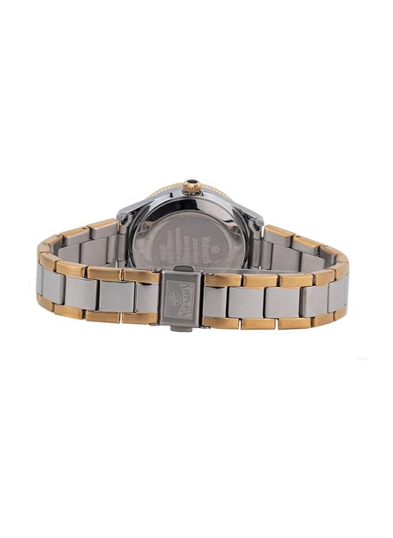Sveston - Couple Set Analog Quartz Two tone Stainless Steel Watch - 7466 - Image 1