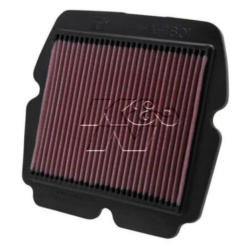 K+N K&N Engine Air Filter: High Performance, Premium, Powersport Fits 2001-2017 HONDA (GL1800, Gold Wing, F6B Deluxe, AC, ACN XM, ABS, Airbag, F6B, Valkyrie, Wing PA) HA-1801  - Image 1