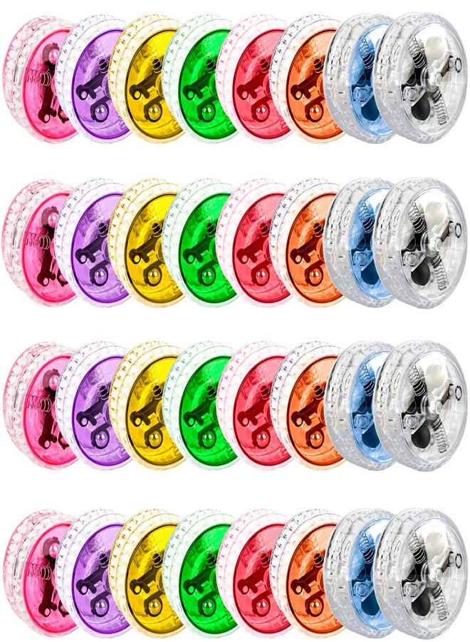 Drayear 32 Pcs Led Light up Yo Yo Beginner Level Yo Yo Colorful Light up Responsive Ball for Kids Birthday Party Goodie Bag Fillers Classroom Rewards, 8 Colors - Image 1