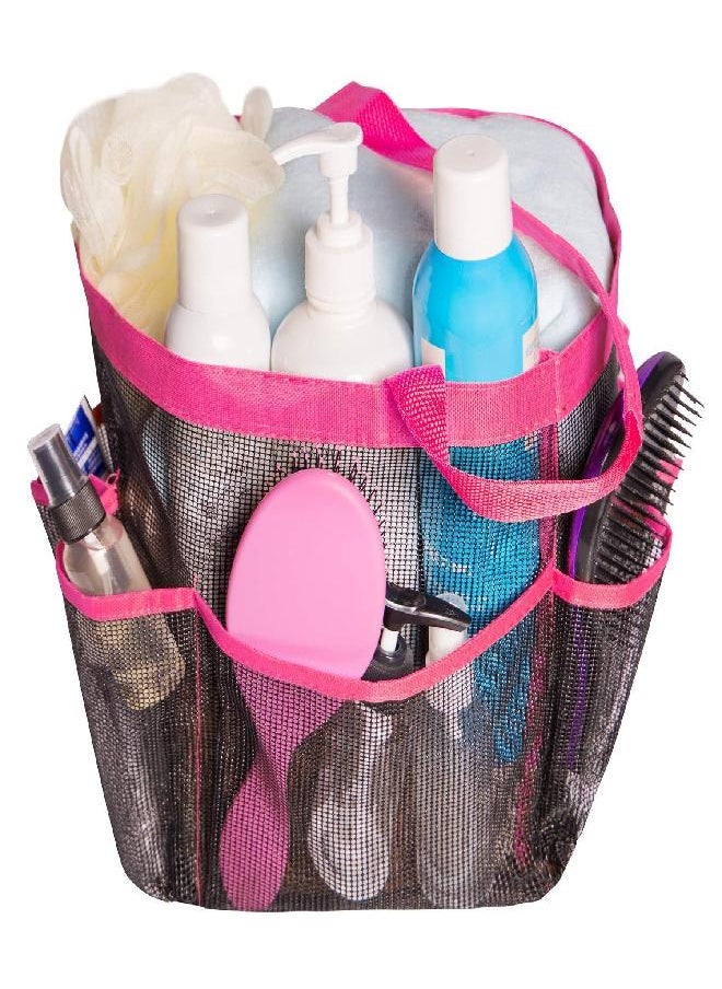 Attmu Attmu Oxford Mesh Shower Caddy, Shower Tote, Shower Bag, Bathrooms Bag, Pink  - Image 1