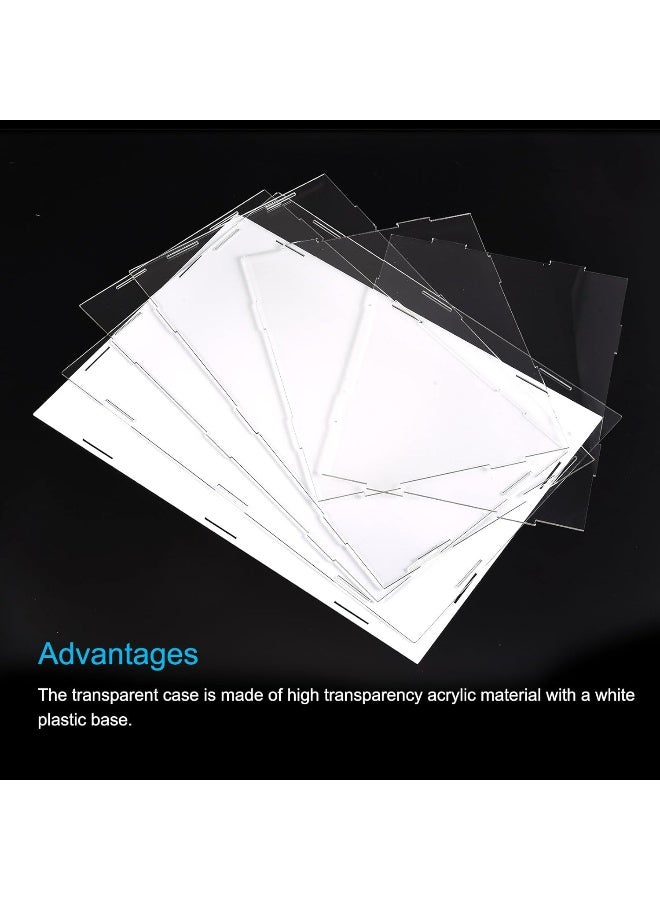 TPGP Acrylic Display Case Box Clear Dustproof Protection Showcase 21X21X36Cm For Collectibles Display - Image 3
