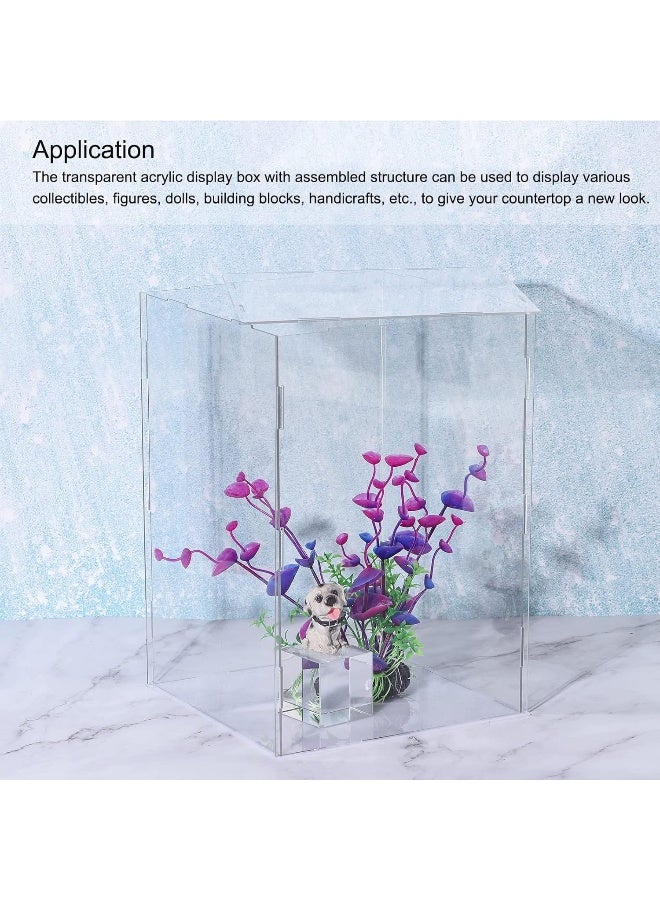 TPGP Acrylic Display Case Box Clear Dustproof Protection Showcase 21X21X36Cm For Collectibles Display - Image 5